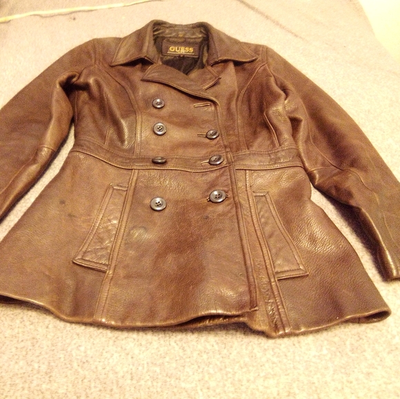 Vintage GUESS LEATHER JACKET - Picture 2 of 7